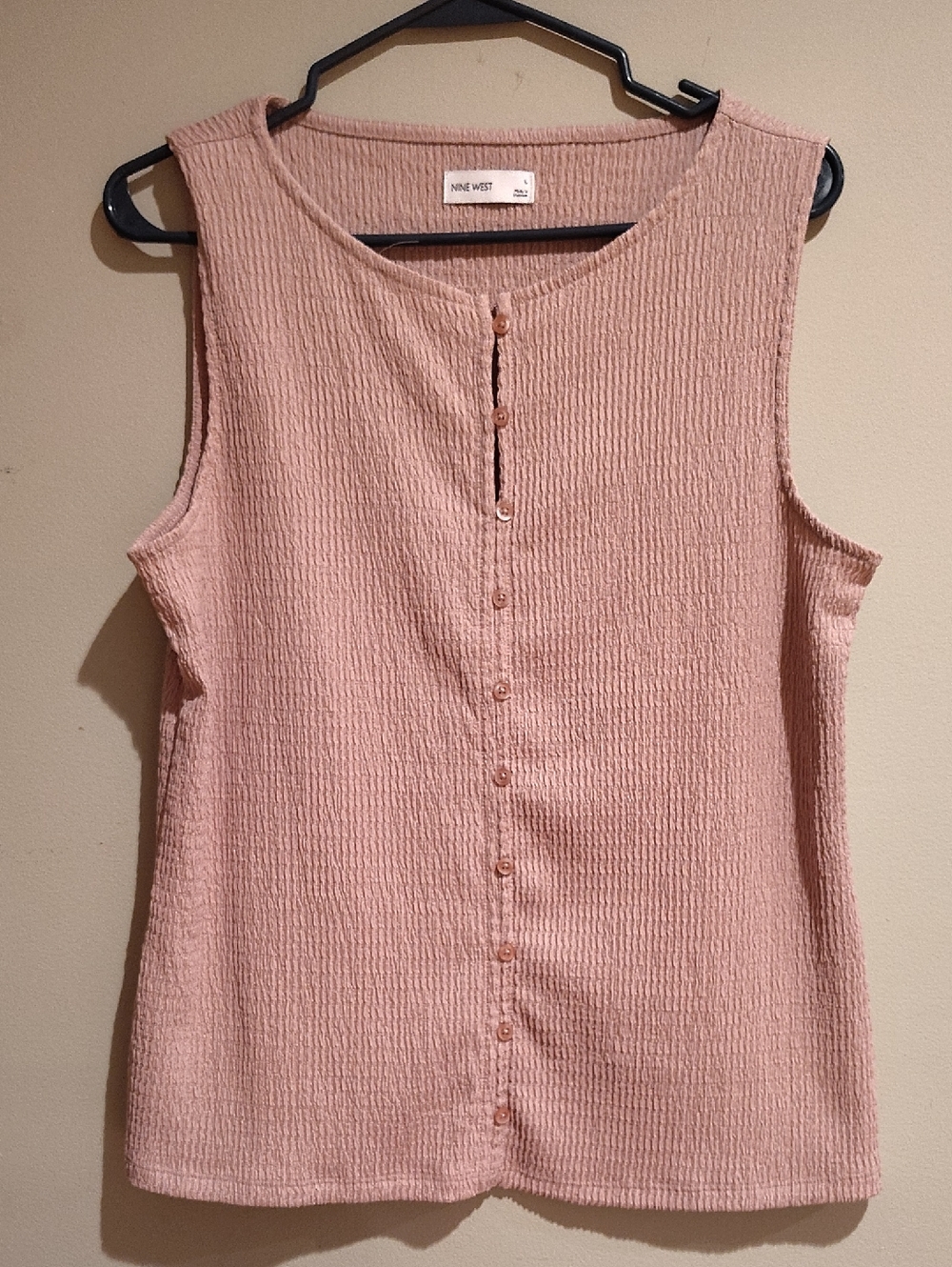 SALE Closet Close Out Pale Pink Tank Nine West Like New (Large)